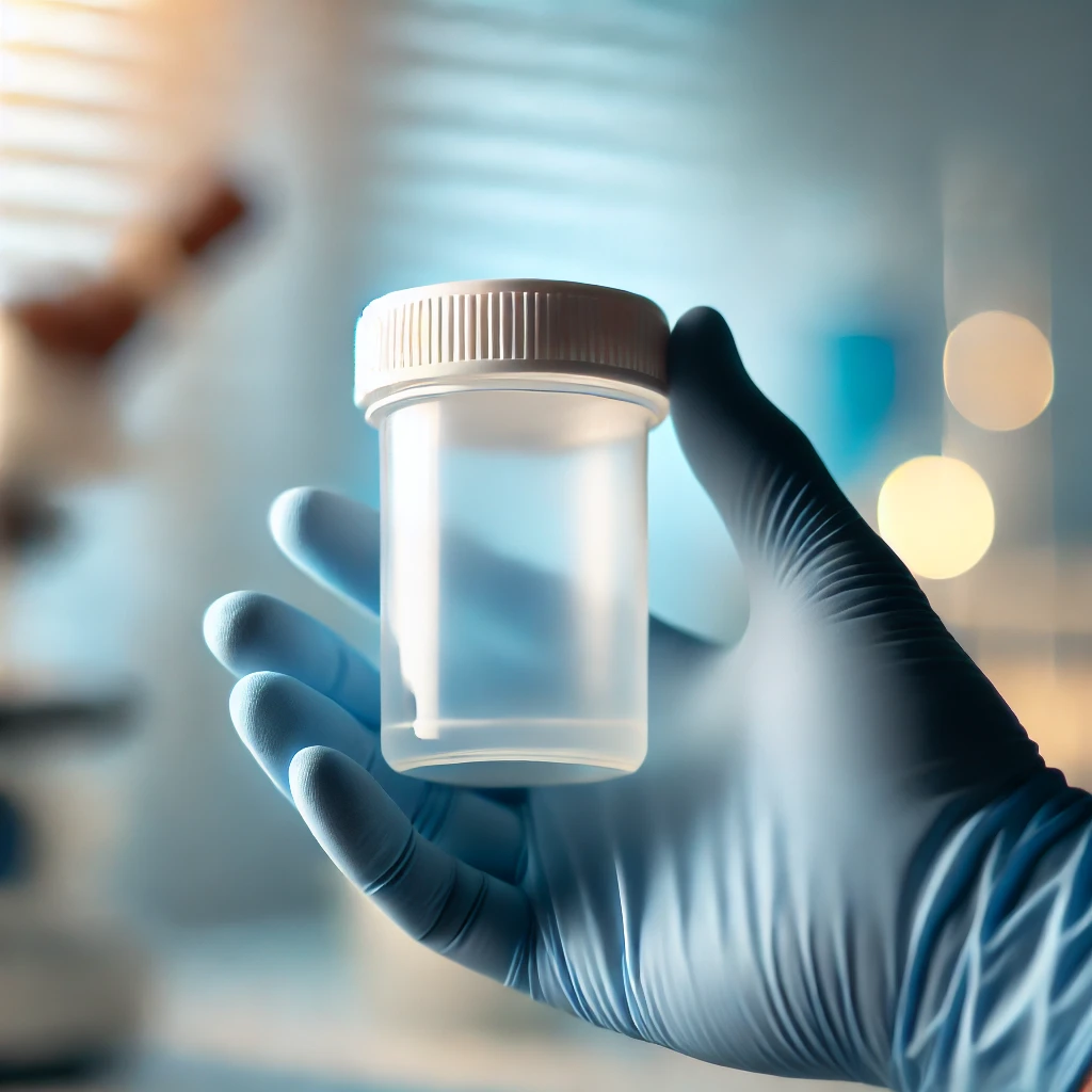 Technologiste médicale effectuant un prélèvement